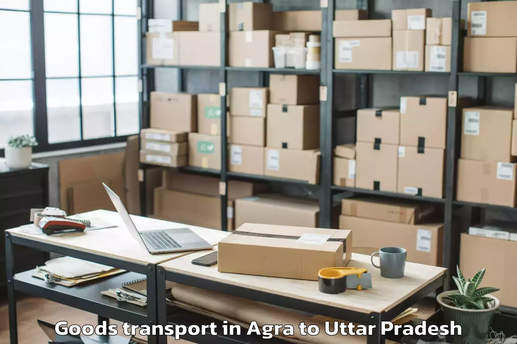 Top Agra to Rafiabad Goods Transport Available